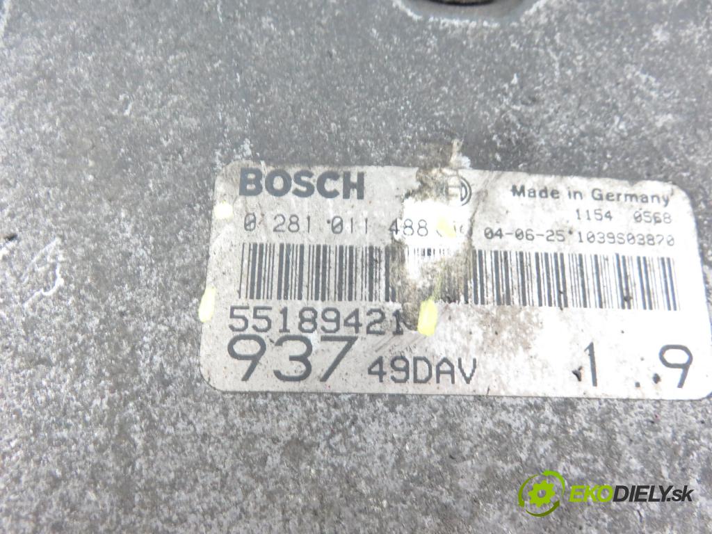 ALFA ROMEO 147 (937_) HB 2004 1910,00 Sterowniki silnika 1910,00 Riadiaca jednotka Motor 0281011488;55189421