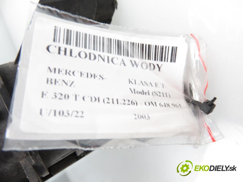 MERCEDES-BENZ KLASA E T-Model (S211) KOMBI 2003 3222,00 Chłodnice wody 3222,00 chladič vody a211500202