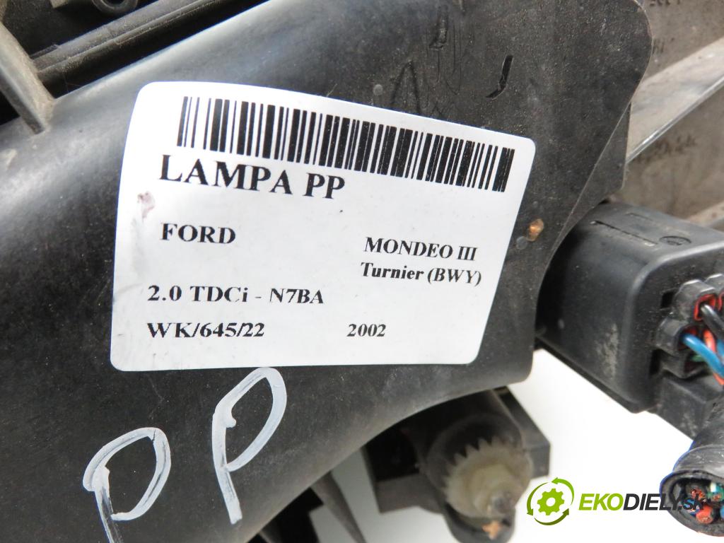 FORD MONDEO III Turnier (BWY) KOMBI 2002 1998,00 Lampy przednie 1998,00 Svetlo PP 0301174202;S7113005AJ