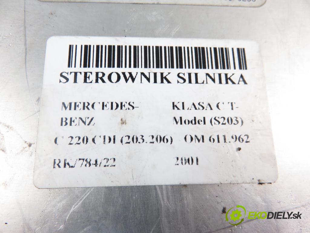MERCEDES-BENZ KLASA C T-Model (S203) KOMBI 2001 2148,00 Sterowniki silnika 2148,00 Riadiaca jednotka Motor A6111538179;0281010798