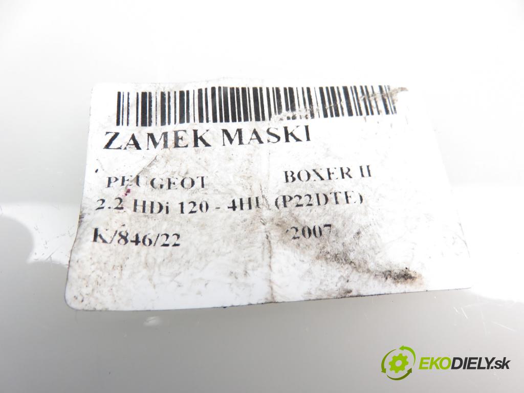 PEUGEOT BOXER Skrzynia FURGON 2007 2198,00 Zamki 2198,00 zámok kapoty