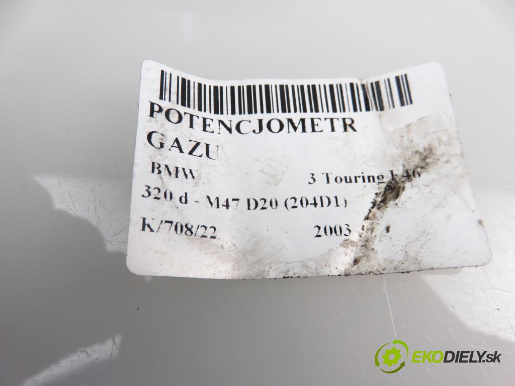 BMW 3 Touring (E46) KOMBI 2003 1951,00 Pozostałe 1951,00 Potenciometer plynového pedálu 0205001040;2245690 (Pedále)