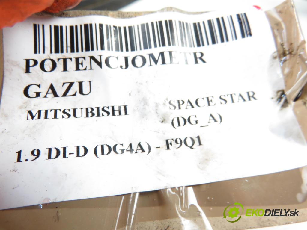 MITSUBISHI SPACE STAR nadwozie wielkoprzestrzenne (MPV) (DG_A) HB 2001 1870,00 Pozostałe 1870,00 Potenciometer plynového pedálu 30865642;M865642;6PV00830100 (Pedále)