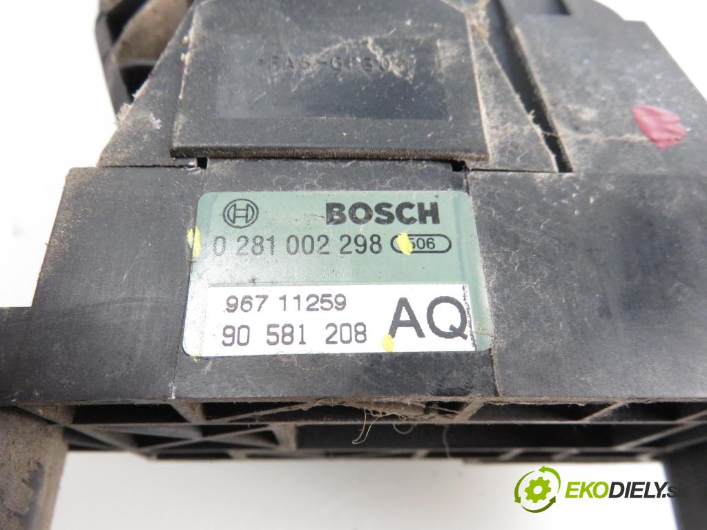 OPEL ZAFIRA A Nadwozie Wielkopojemne (MPV) (T98)  MINIVAN 1999 1995,00 Pozostałe 1995,00 Potenciometer plynového pedálu 0281002298;90581208AQ (Pedále)