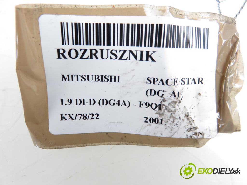 MITSUBISHI SPACE STAR nadwozie wielkoprzestrzenne (MPV) (DG_A) HB 2001 1870,00 Rozruszniki kompletne 1870,00 Štartér 8200064465;30620657;D7R48 (Štartéry)
