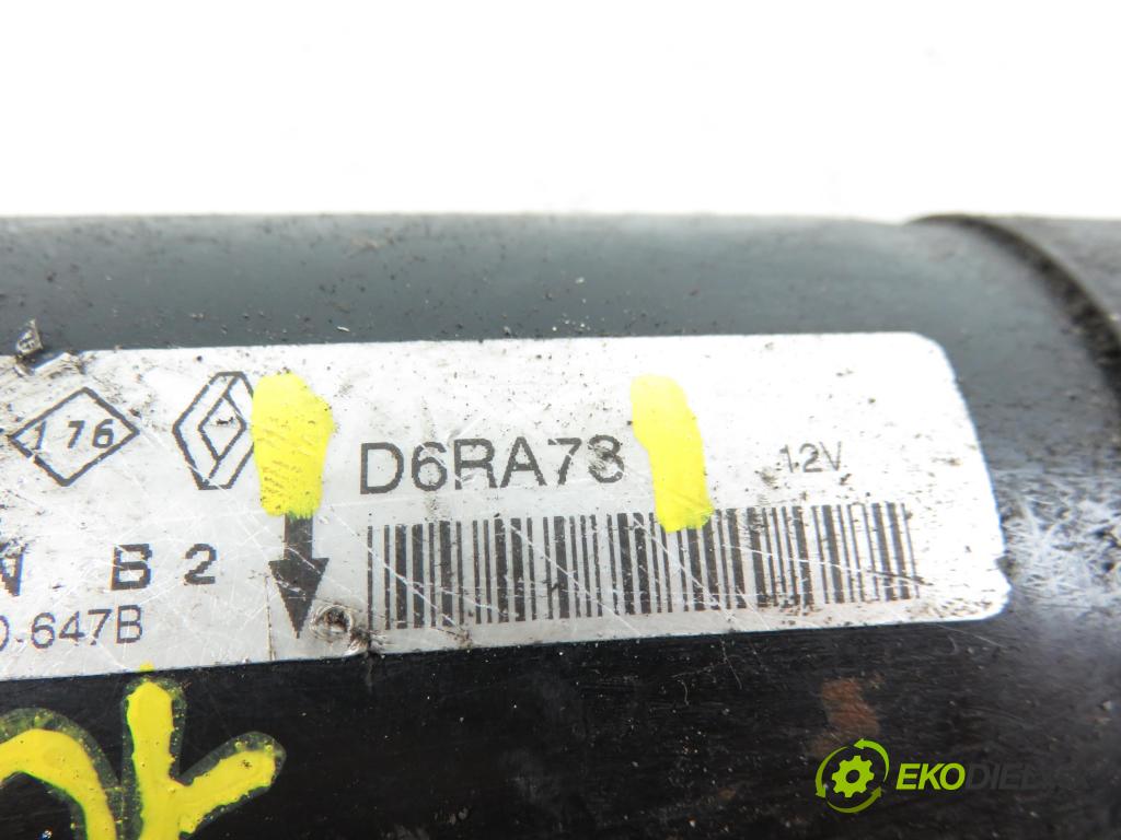 RENAULT KANGOO (KC0/1_) KOMBIVAN 2000 1390,00 Rozruszniki kompletne 1390,00 Štartér D6RA73 (Štartéry)