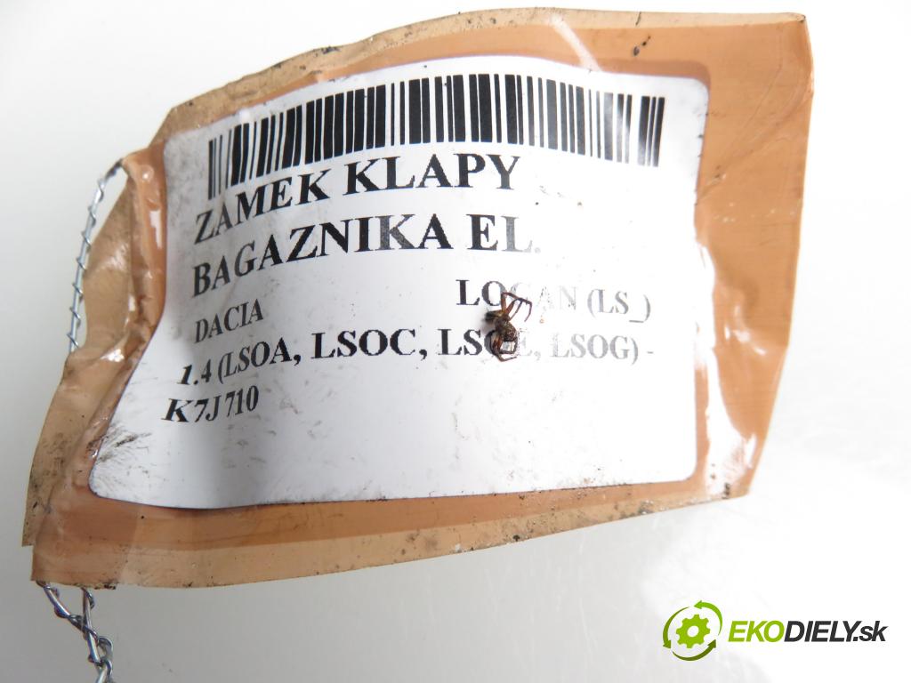 DACIA LOGAN (LS_) SEDAN 2005 1390,00 Zamki 1390,00 zámok dveří kufr MAN: