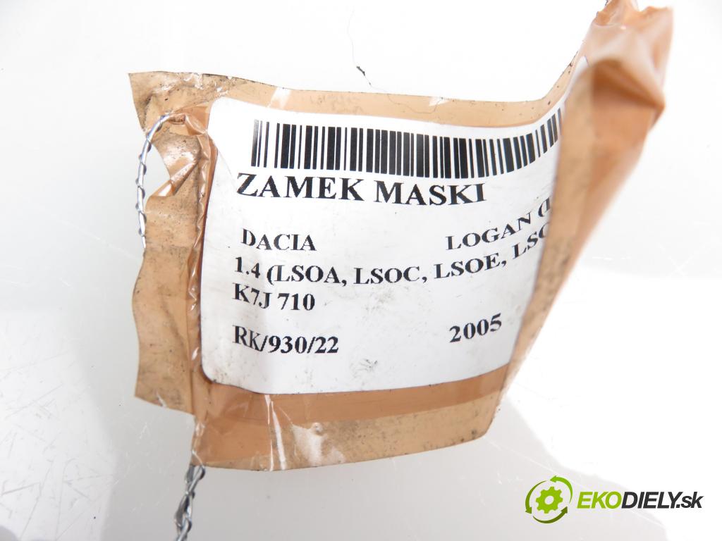 DACIA LOGAN (LS_) SEDAN 2005 1390,00 Zamki 1390,00 zámok kapoty