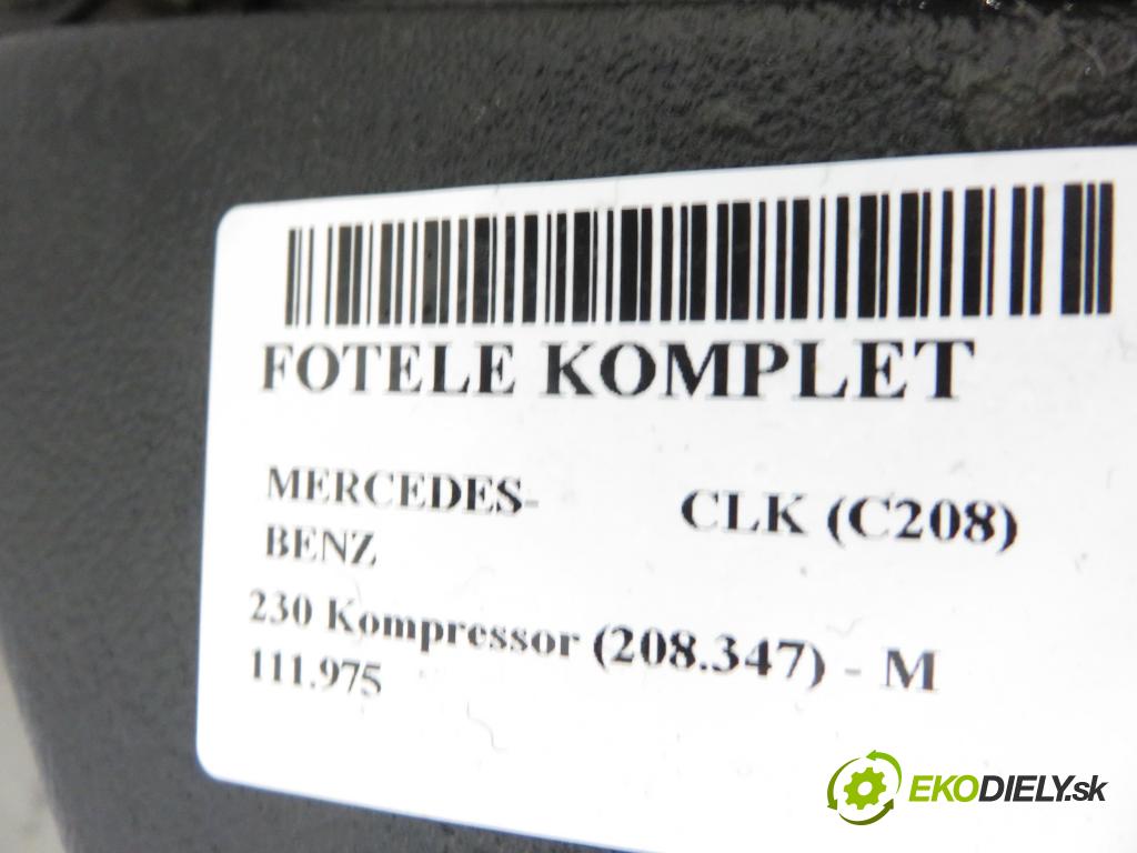 MERCEDES-BENZ CLK (C208) COUPE 1998 2295,00 Fotele, kanapy 2295,00 Sedadlá, sedačky 