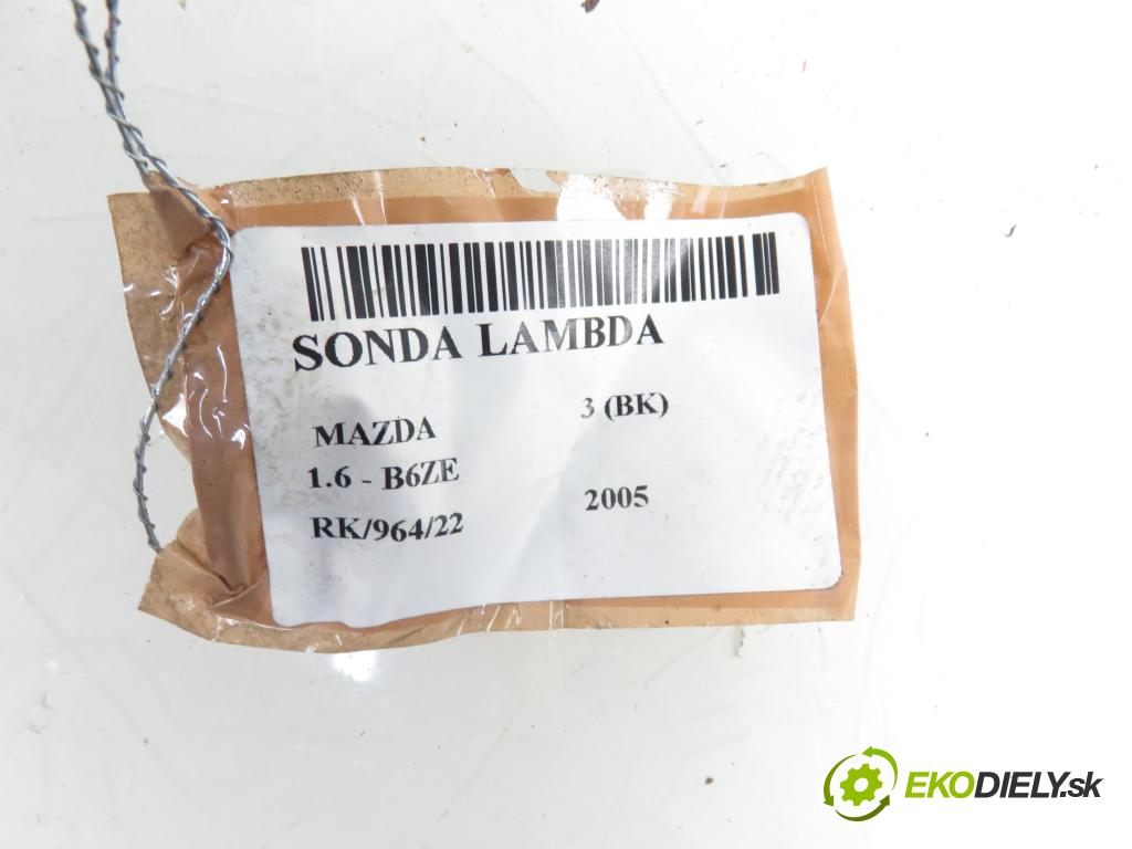 MAZDA 3 (BK) HB 2005 1598,00 Sondy lambda 1598,00 sonda lambda 10F074750 (Lambda sondy)