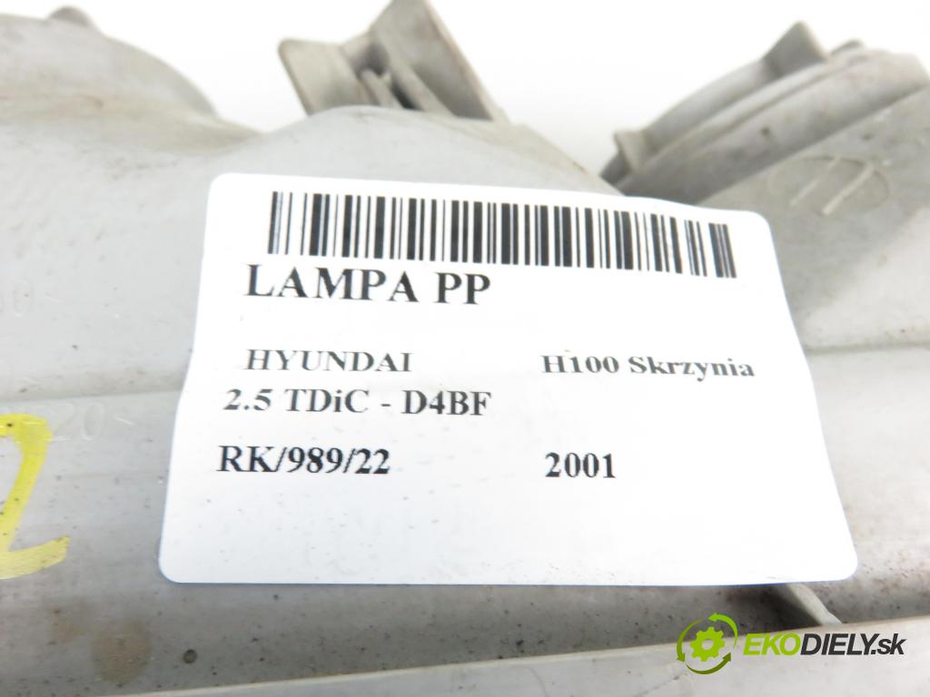 HYUNDAI H100 Skrzynia FURGON 2001 2476,00 Lampy przednie 2476,00 Svetlo PP