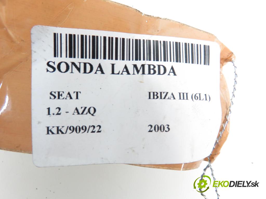 SEAT IBIZA III (6L1) HB 2003 1198,00 Sondy lambda 1198,00 sonda lambda 03C906262 (Lambda sondy)