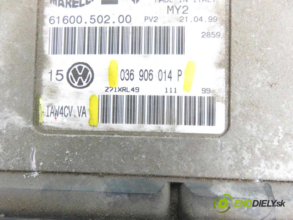 VW GOLF IV (1J1) HB 2000 1390,00 Sterowniki silnika 1390,00 Riadiaca jednotka Motor 036906014P;IAW4CVVA