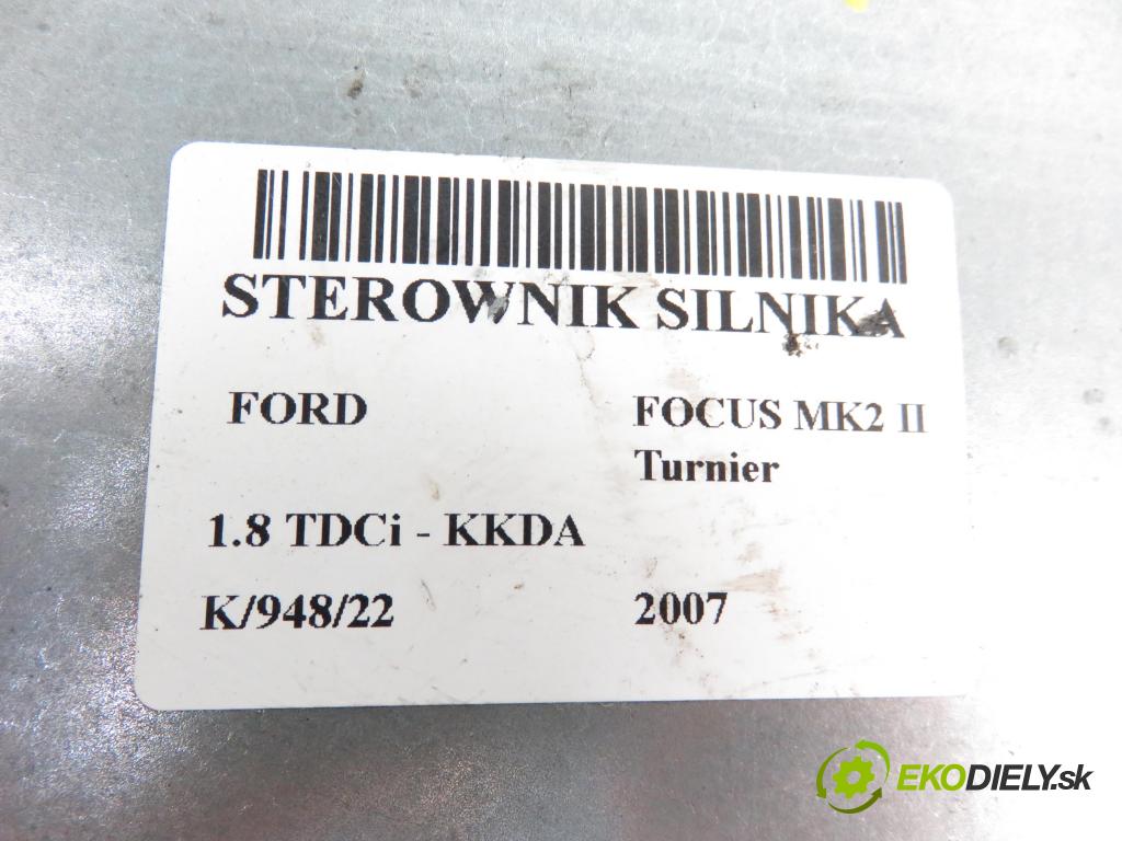 FORD FOCUS II Turnier (DA_, FFS, DS) KOMBI 2007 1753,00 Sterowniki silnika 1753,00 Riadiaca jednotka Motor 5WS40607CT;7M5112A650APC