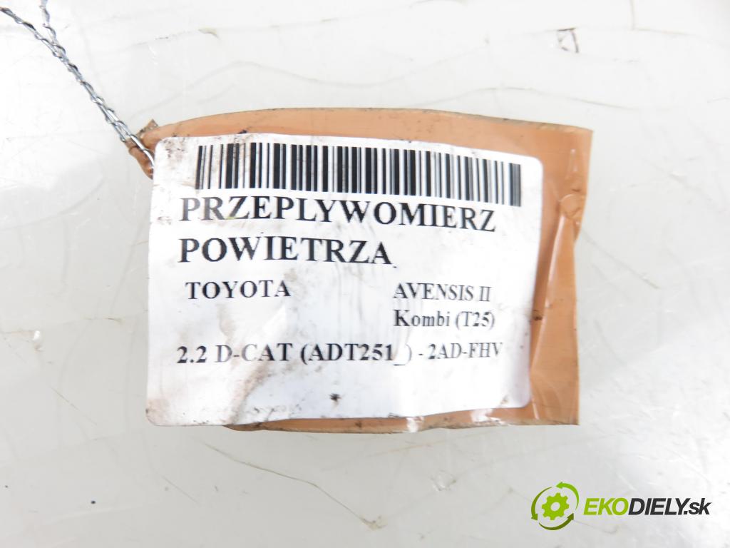 TOYOTA AVENSIS Kombi (_T25_) KOMBI 2006 2231,00 Przepływomierze 2231,00 váha vzduchu vzduchu MB1974003070