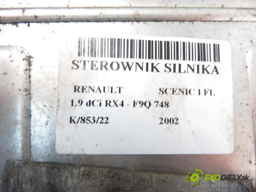 RENAULT SCENIC I (JA0/1_) CROSSOVER 2002 1870,00 Sterowniki silnika 1870,00 Riadiaca jednotka Motor 0281010980;8200197968