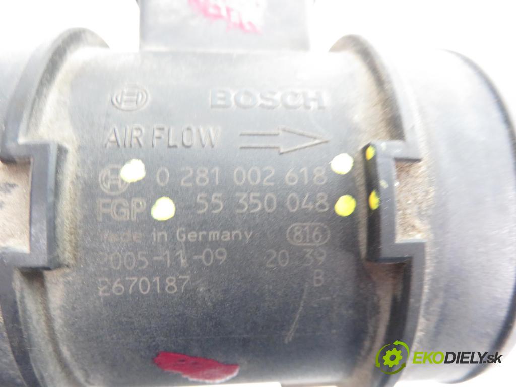 OPEL VECTRA C (Z02) LIFTBACK 2007 1910,00 Przepływomierze 1910,00 váha vzduchu vzduchu 0281002618;55350048