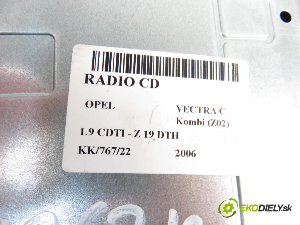 OPEL VECTRA C Kombi (Z02) KOMBI 2006 1910,00 Radioodtwarzacze 1910,00 RADIO CD 13163937;13163937