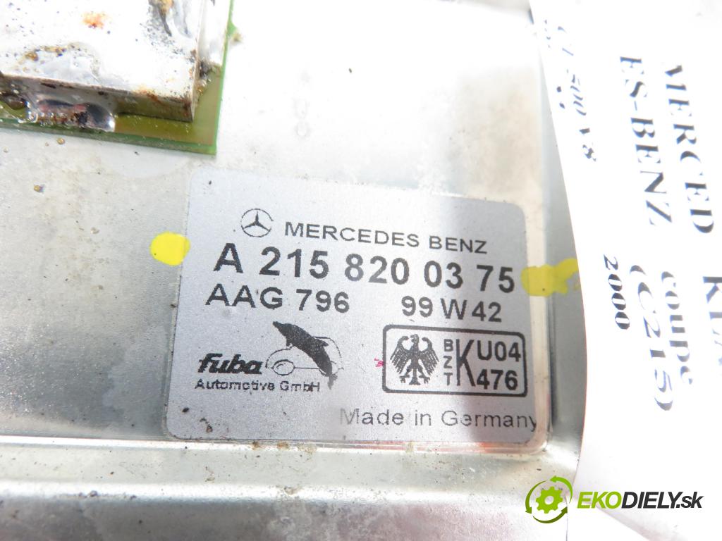 MERCEDES-BENZ KLASA S coupe (C215) COUPE 2000 4966,00 Wzmacniacze 4966,00 Zosilňovač Antenní: A2158200375 (Zosilňovače)