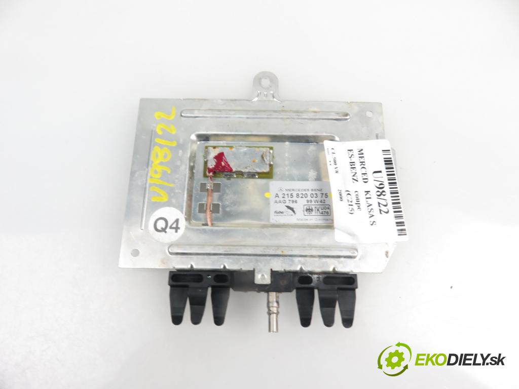 MERCEDES-BENZ KLASA S coupe (C215) COUPE 2000 4966,00 Wzmacniacze 4966,00 Zosilňovač Antenní: A2158200375 (Zosilňovače)