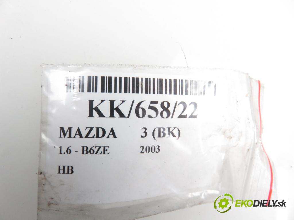 MAZDA 3 (BK) HB 2003 1598,00 Koła dwumasowe i zamachowe 1598,00 Koleso zotrvačníkové 