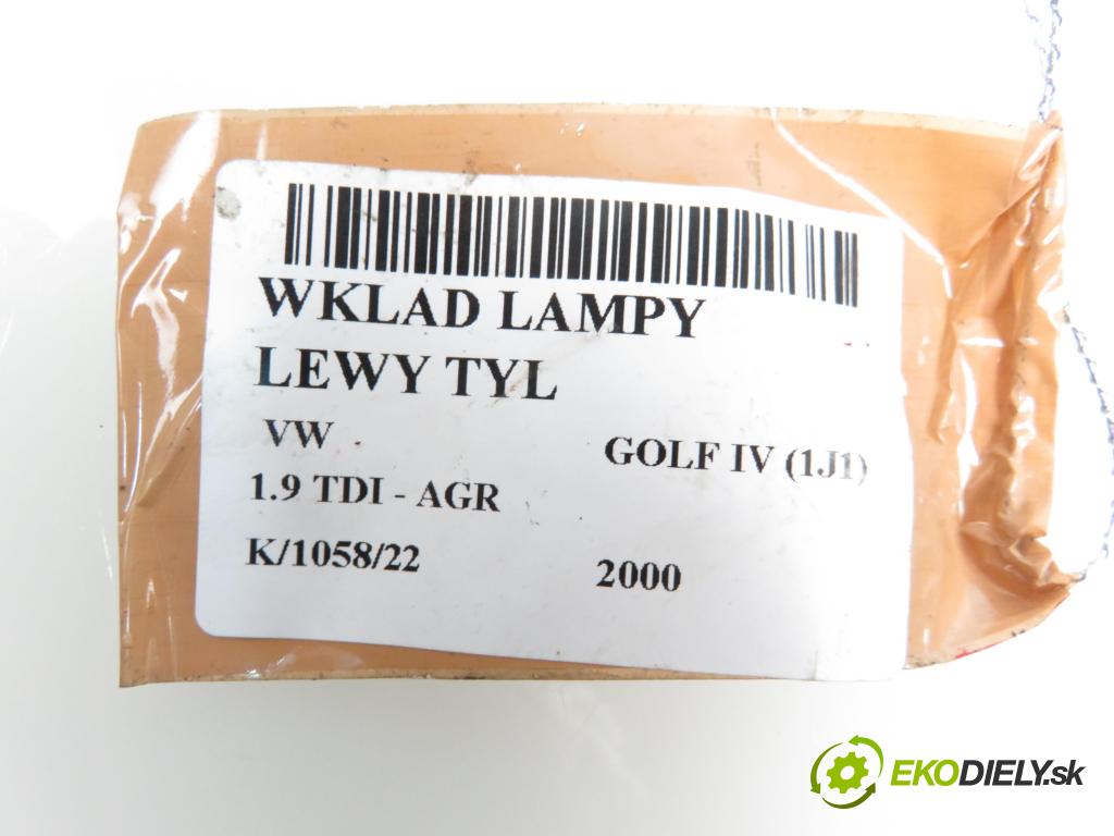 VW GOLF IV (1J1) HB 2000 1896,00 Pozostałe 1896,00 vložka ľavy ZADNÉ: 1J6945257