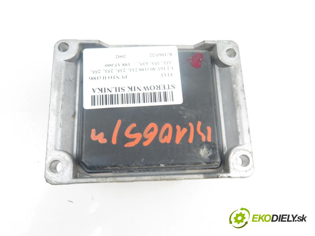 FIAT PUNTO (188_) HB 2002 1242,00 Sterowniki silnika 1242,00 Riadiaca jednotka Motor 1039S00103