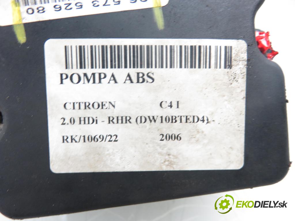 CITROEN C4 I (LC_) HB 2006 1997,00 Sterowniki ABS 1997,00 Pumpa ABS 9657352680; 0265950370 (Pumpy ABS)