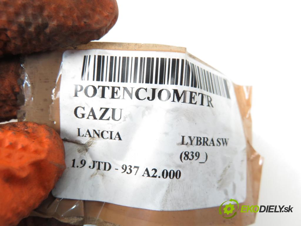 LANCIA LYBRA SW (839_) KOMBI 2002 1910,00 Pozostałe 1910,00 Potenciometer plynového pedálu 0280752231;292301111 (Pedále)