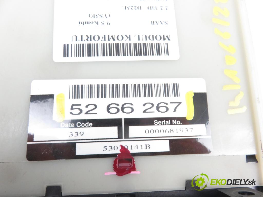 SAAB 9-5 Kombi (YS3E) KOMBI 2003 2171,00 Moduły komfortu 2171,00 MODUL komfortu 5266267