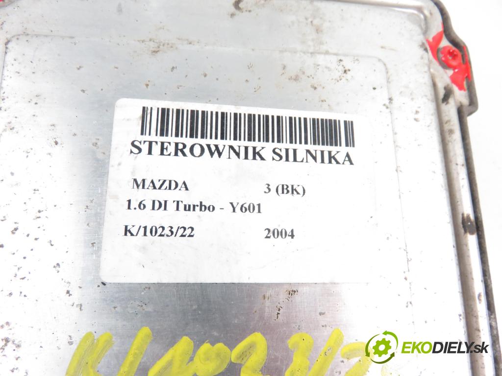 MAZDA 3 (BK) HB 2004 1560,00 Sterowniki silnika 1560,00 Riadiaca jednotka Motor 3U7112A650SA;0281011618