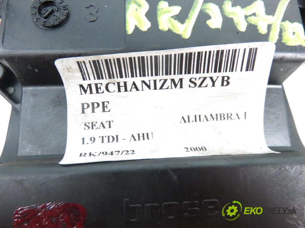 SEAT ALHAMBRA (7V8, 7V9) VAN 2000 1896,00 Silniczki szyb 1896,00 Motorček sťahovania okien PP 95VW14553AB