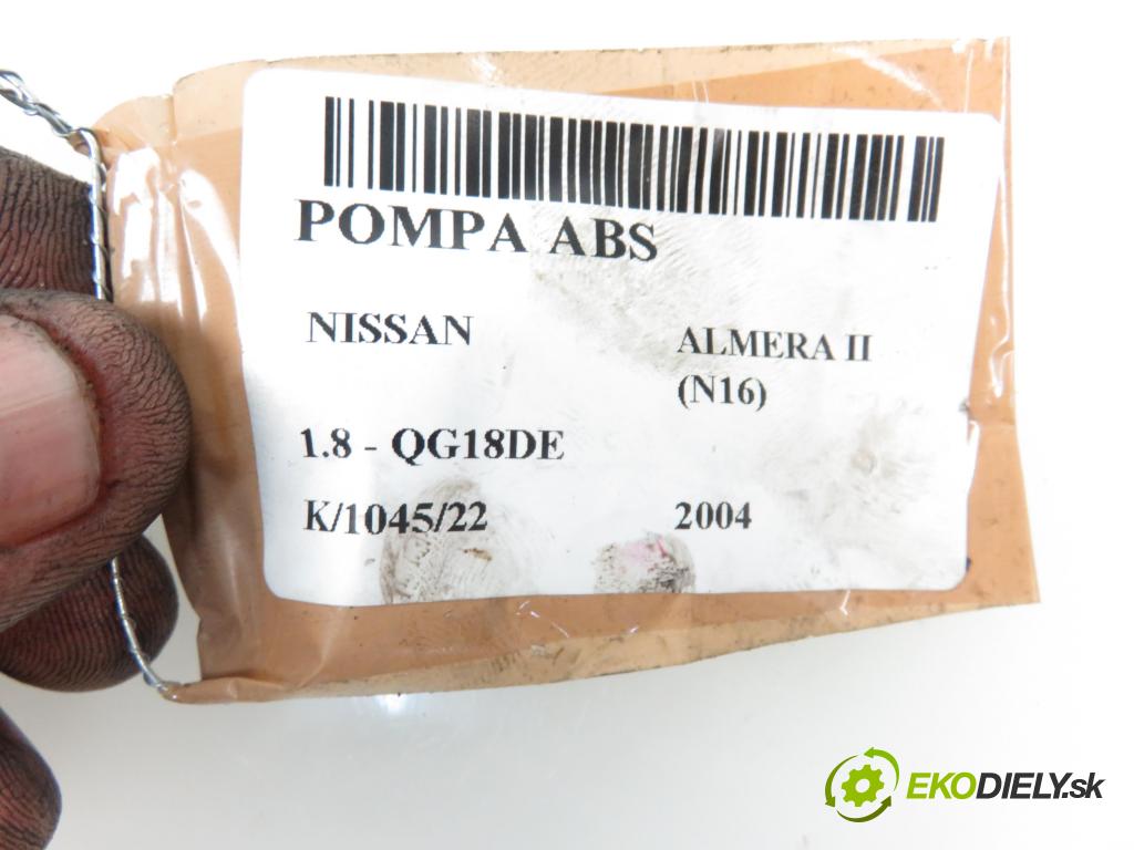 NISSAN ALMERA II (N16) HB 2004 1769,00 Sterowniki ABS 1769,00 Pumpa ABS 0265800330 (Pumpy ABS)
