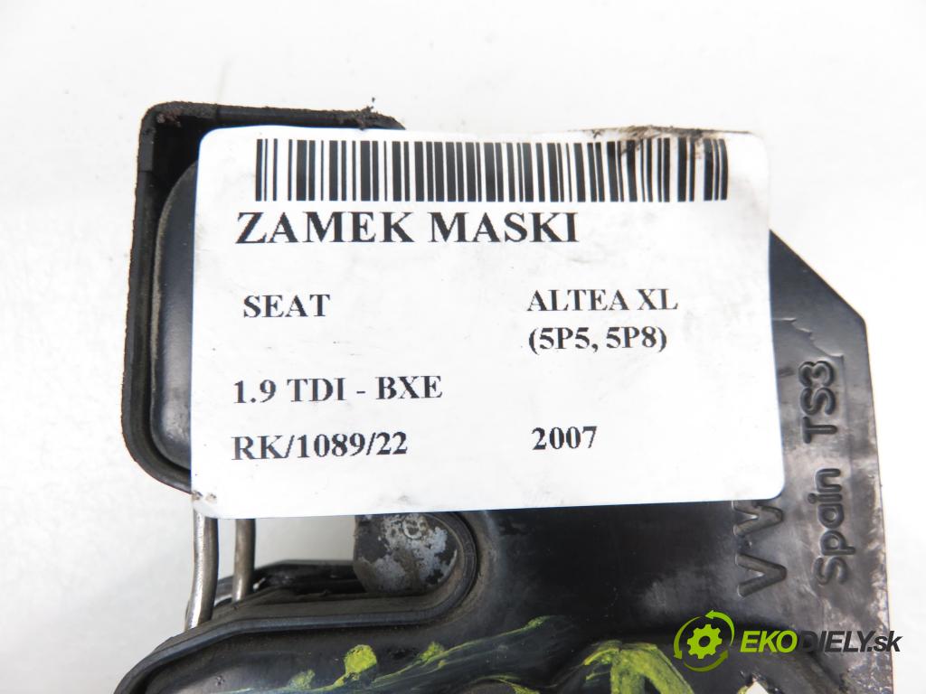 SEAT ALTEA XL (5P5, 5P8) MINIVAN 2007 1896,00 Zamki 1896,00 zámok kapoty 5P0823509E