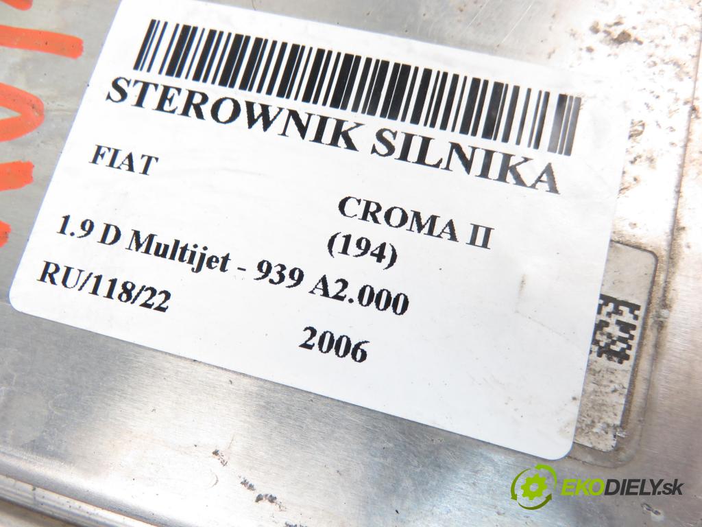FIAT CROMA (194_) KOMBI 2006 1910,00 Sterowniki silnika 1910,00 Riadiaca jednotka Motor 0281012148;55202700