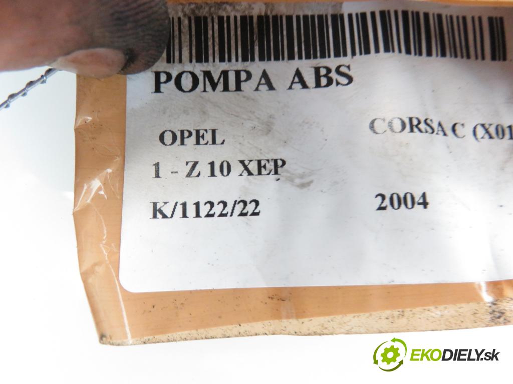 OPEL CORSA C (X01) HB 2004 998,00 Sterowniki ABS 998,00 Pumpa ABS 0265800303;0265231306 (Pumpy ABS)