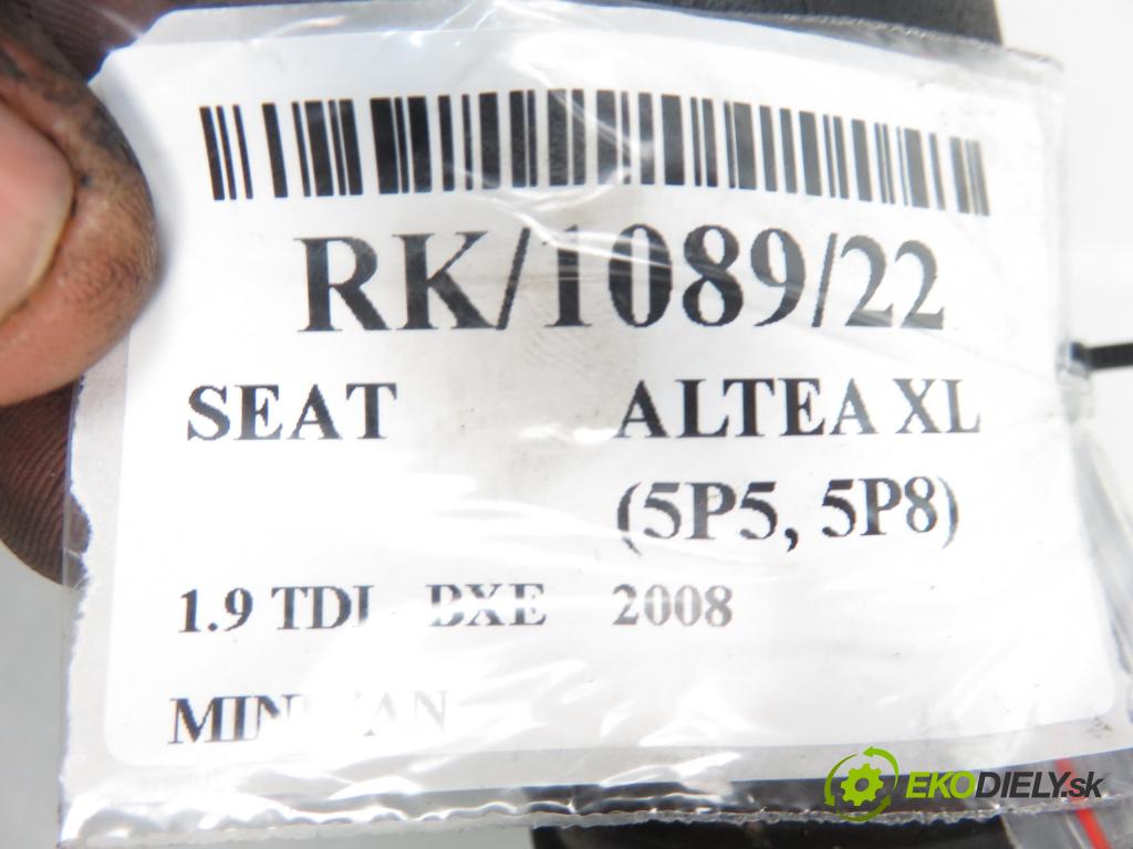 SEAT ALTEA XL (5P5, 5P8) MINIVAN 2007 1896,00 Przewody chłodnic powietrza 1896,00 Rúra intercoolera turba 1K0145762CK