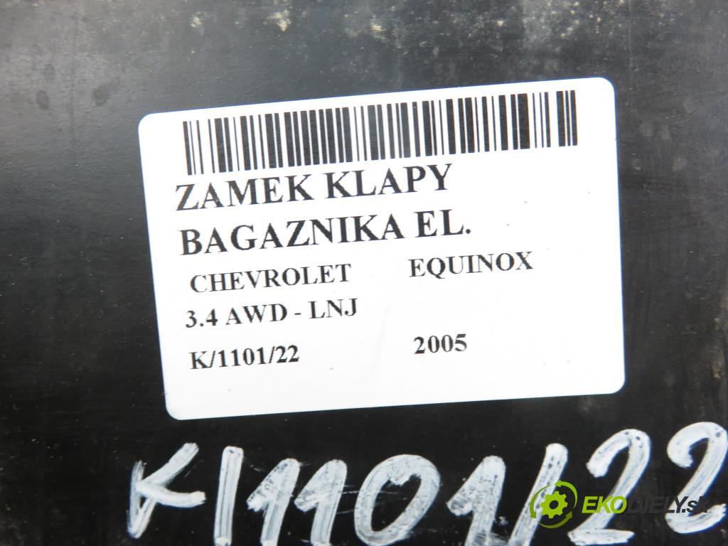 CHEVROLET EQUINOX SUV 2005 3350,00 Zamki 3350,00 zámok dveří kufr EL.