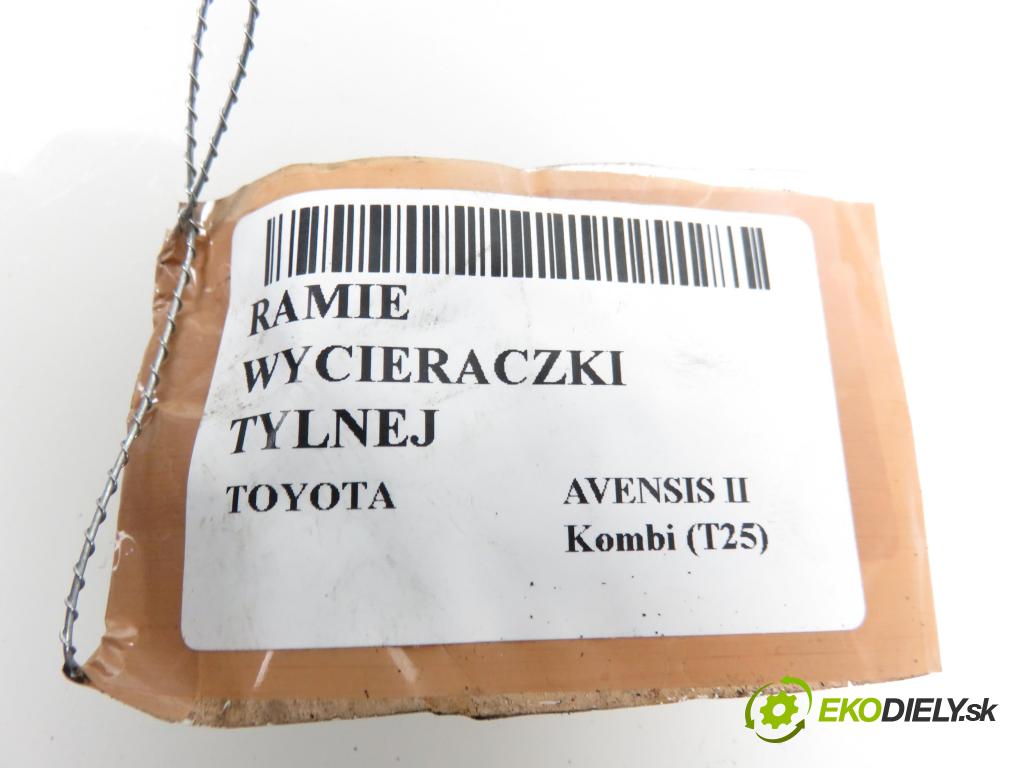 TOYOTA AVENSIS Kombi (_T25_) KOMBI 2003 1995,00 Ramiona wycieraczek 1995,00 RAMENO: stěrače zadní část