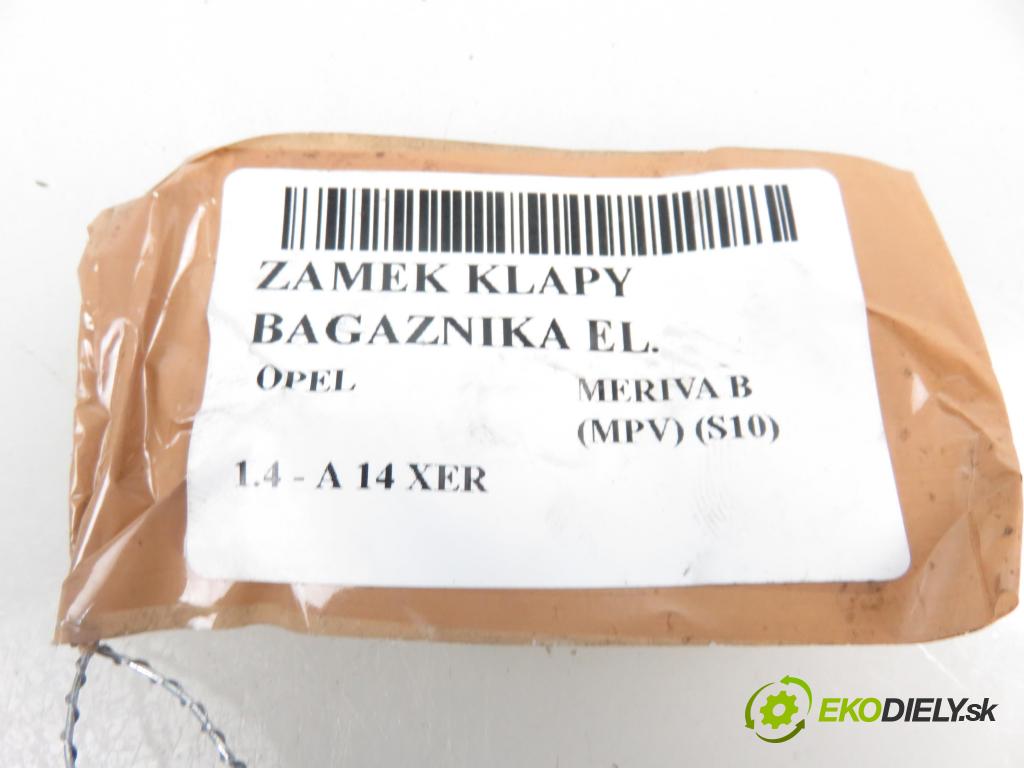 OPEL MERIVA B nadwozie wielkoprzestrzenne (MPV) (S10) MINIVAN 2010 1398,00 Zamki 1398,00 zámok dveří kufr EL. 13317445