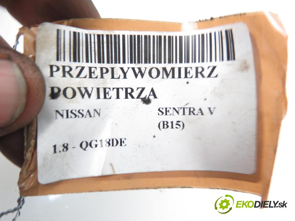 NISSAN SENTRA V (B15) SEDAN 2005 1769,00 Przepływomierze 1769,00 váha vzduchu vzduchu AFF70M38