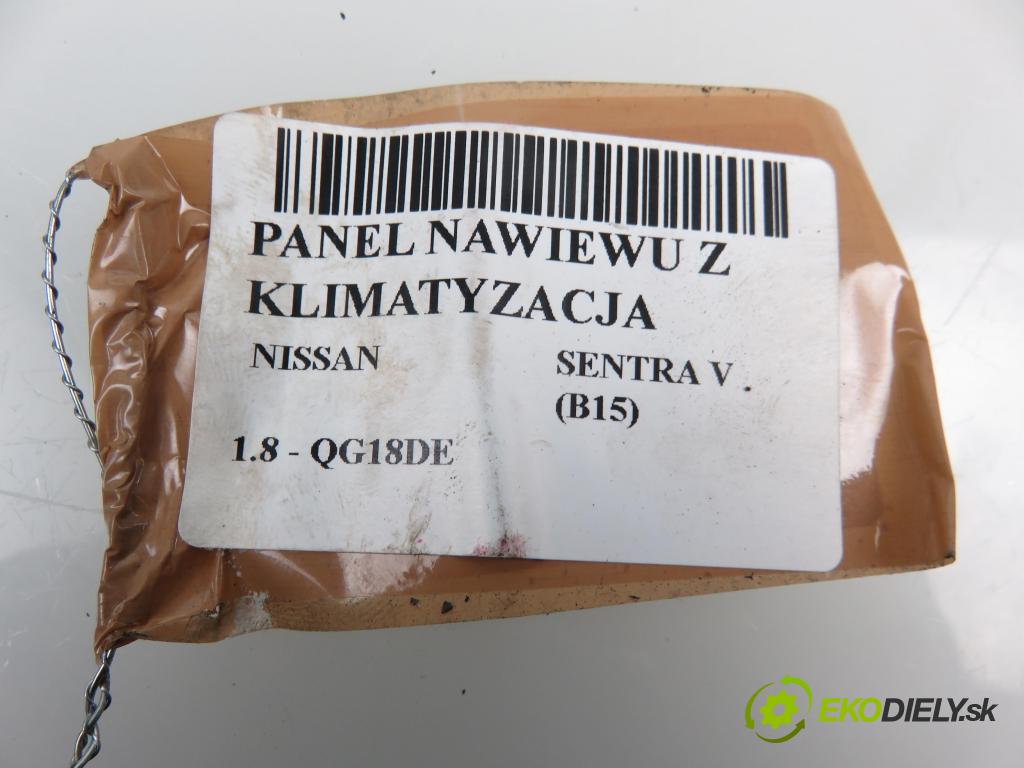 NISSAN SENTRA V (B15) SEDAN 2005 1769,00 Panele sterowania, przełączniki 1769,00 Panel kúrenia KLIMATIZACE: