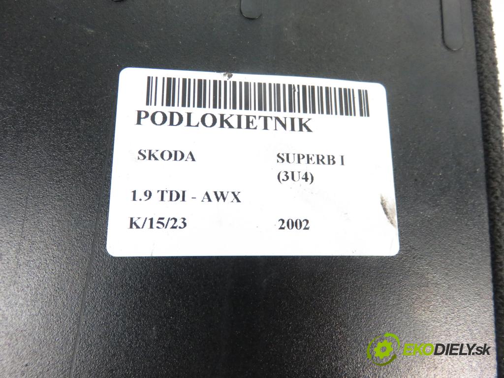SKODA SUPERB I (3U4) SEDAN 2002 1896,00 Pozostałe 1896,00 Lakťová opierka