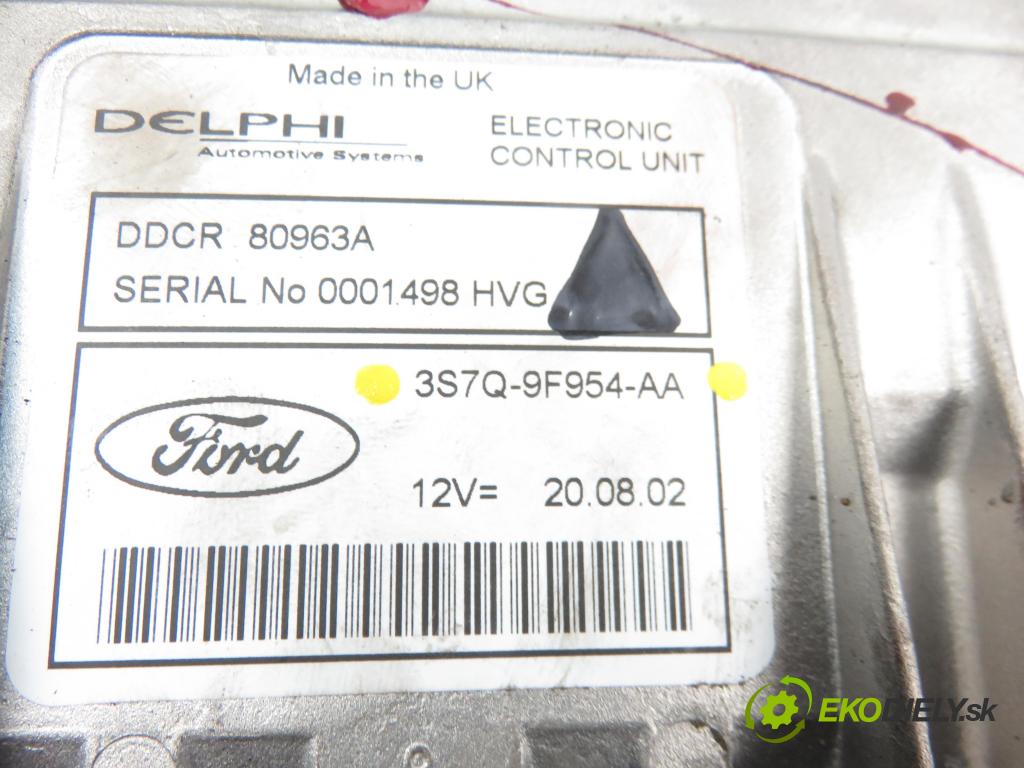 FORD MONDEO III (B5Y) LIFTBACK 2002 1998,00 Sterowniki silnika 1998,00 Riadiaca jednotka Motor 3S7Q9F954AA;80963A