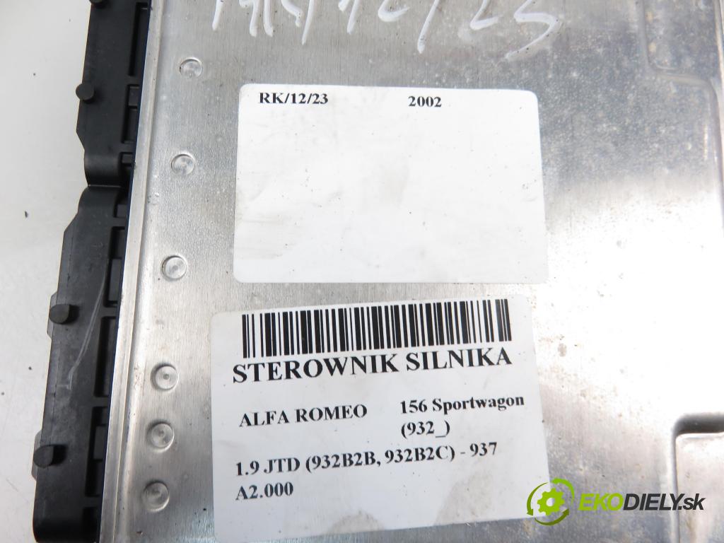 ALFA ROMEO 156 Sportwagon (932_) KOMBI 2002 1910,00 Sterowniki silnika 1910,00 Riadiaca jednotka Motor 0281010740;46801302
