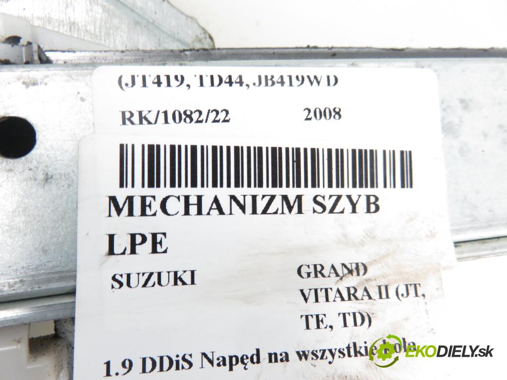 SUZUKI GRAND VITARA II (JT, TE, TD) SUV 2008 1870,00 Podnośniki szyb 1870,00 Mechanizmus okien 8346065J00;2621003530