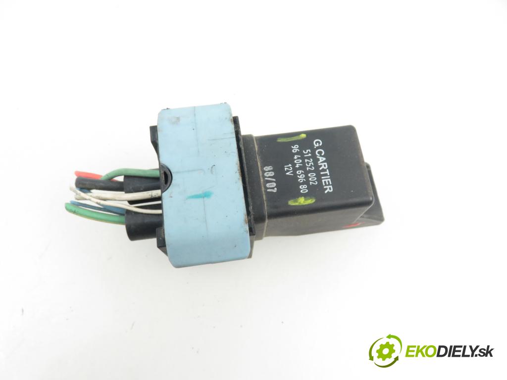 PEUGEOT 307 (3A/C) HB 2007 66,00 1.6 HDi 90 - 9HX (DV6ATED4) 1560,00 RELÉ: JÚN: 9640469680