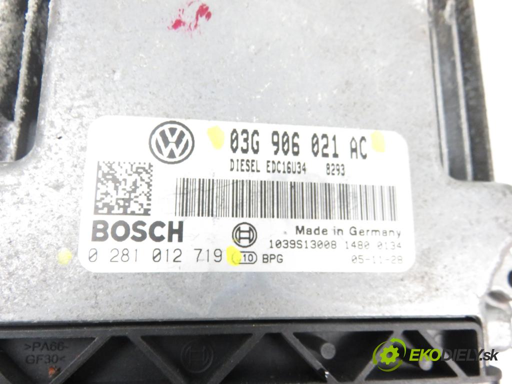 VW PASSAT B6 Variant (3C5) KOMBI 2005 1968,00 Sterowniki silnika 1968,00 Riadiaca jednotka Motor 03G906021AC;0281012719