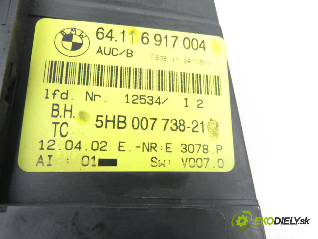 BMW 3 Touring (E46) KOMBI 2002 2171,00 Panele sterowania, przełączniki 2171,00 Panel kúrenia KLIMATRONIK 5HB00773821;6917004