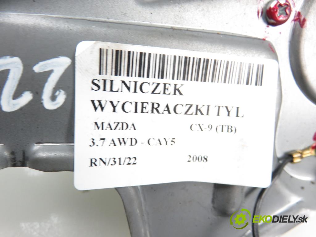 MAZDA CX-9 (TB) SUV 2008 3726,00 Silniki wycieraczek 3726,00 Motorček stierače ZADNÉ: TD1167450A;8496000402